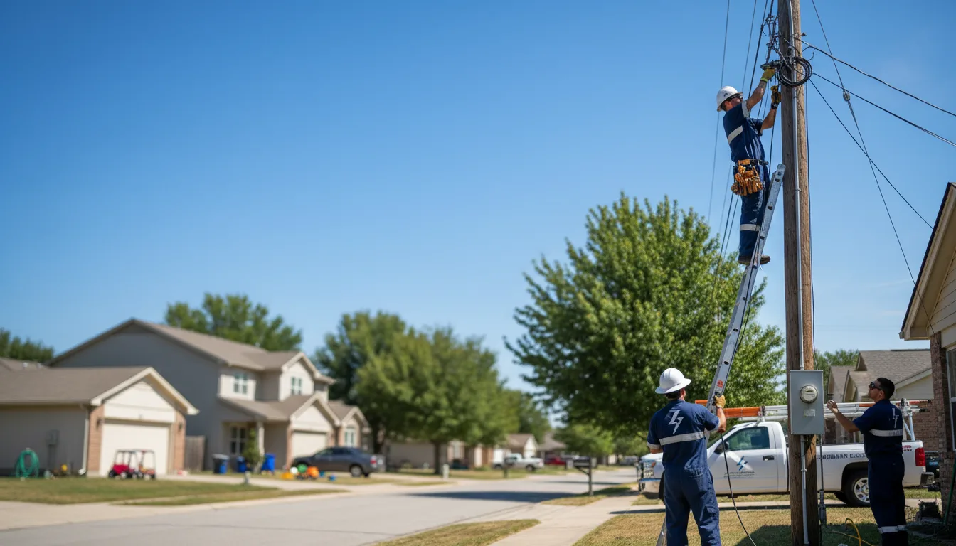 Residential electrician providing installation services in La Center, KY